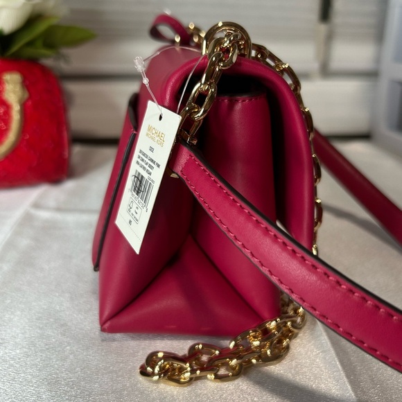 NWT Michael Kors Cece small shoulder bag pink - Picture 2 of 8